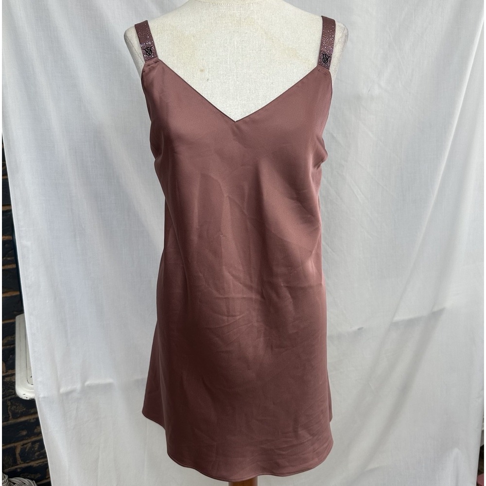 Victoria's Secret XL Very Sexy Scattered Shine Strap Satin Strappy Back Slip